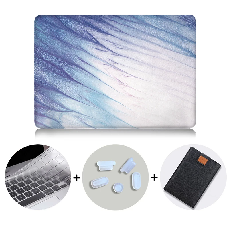MB16 MTT Акварельная сумка для ноутбука, чехол для Macbook Air Pro retina 11 12 13 15 дюймов с сенсорной панелью, чехол для ноутбука+ чехол для клавиатуры - Цвет: MB16