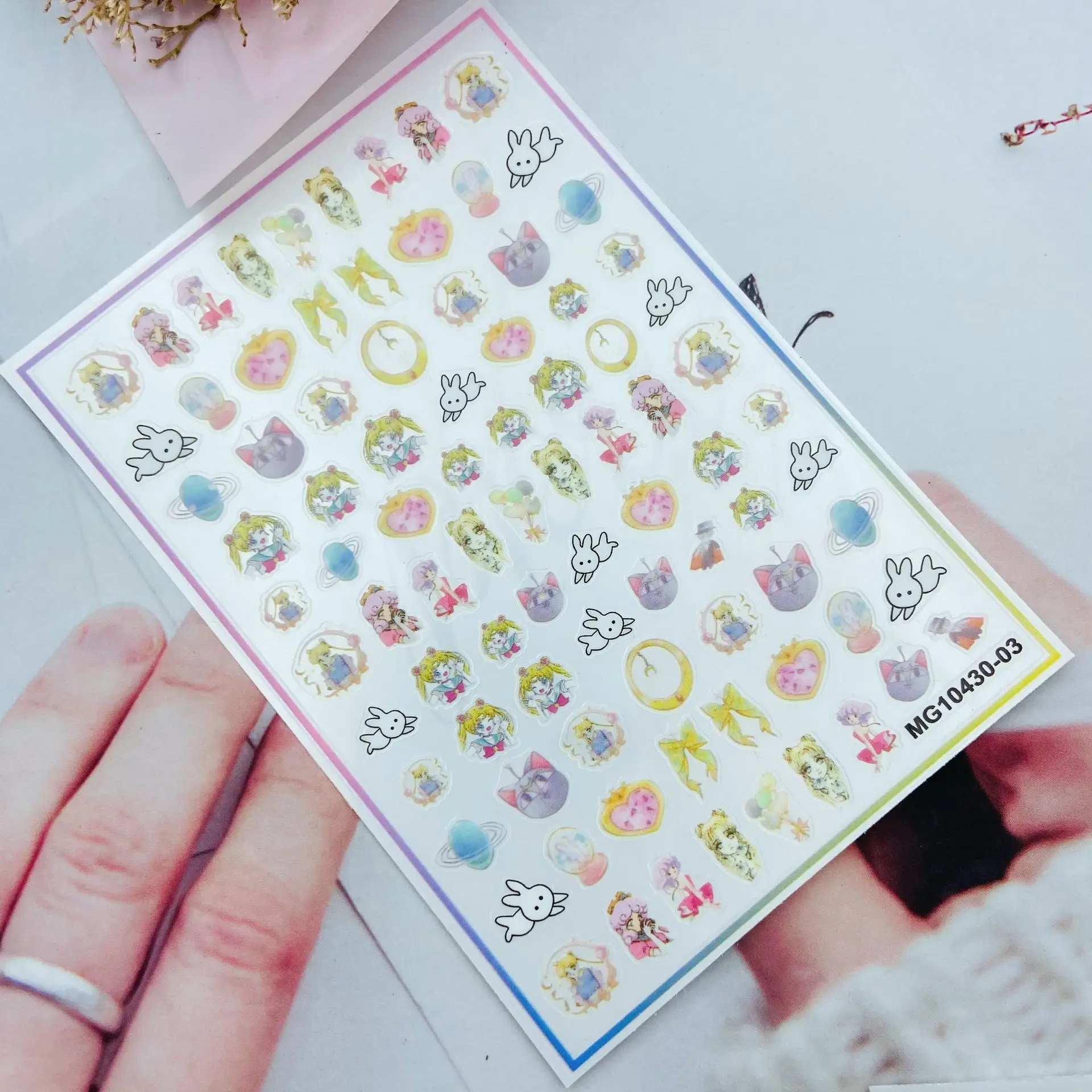 3d наклейки для ногтей в японском стиле с рельефным тиснением модные сухие