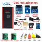 Программатор iPROG + Iprog Pro V86, 2021 ИК, 3 в 1, коррекция пробега, сброс подушек безопасности, замена CarprogDigiprog, M-B