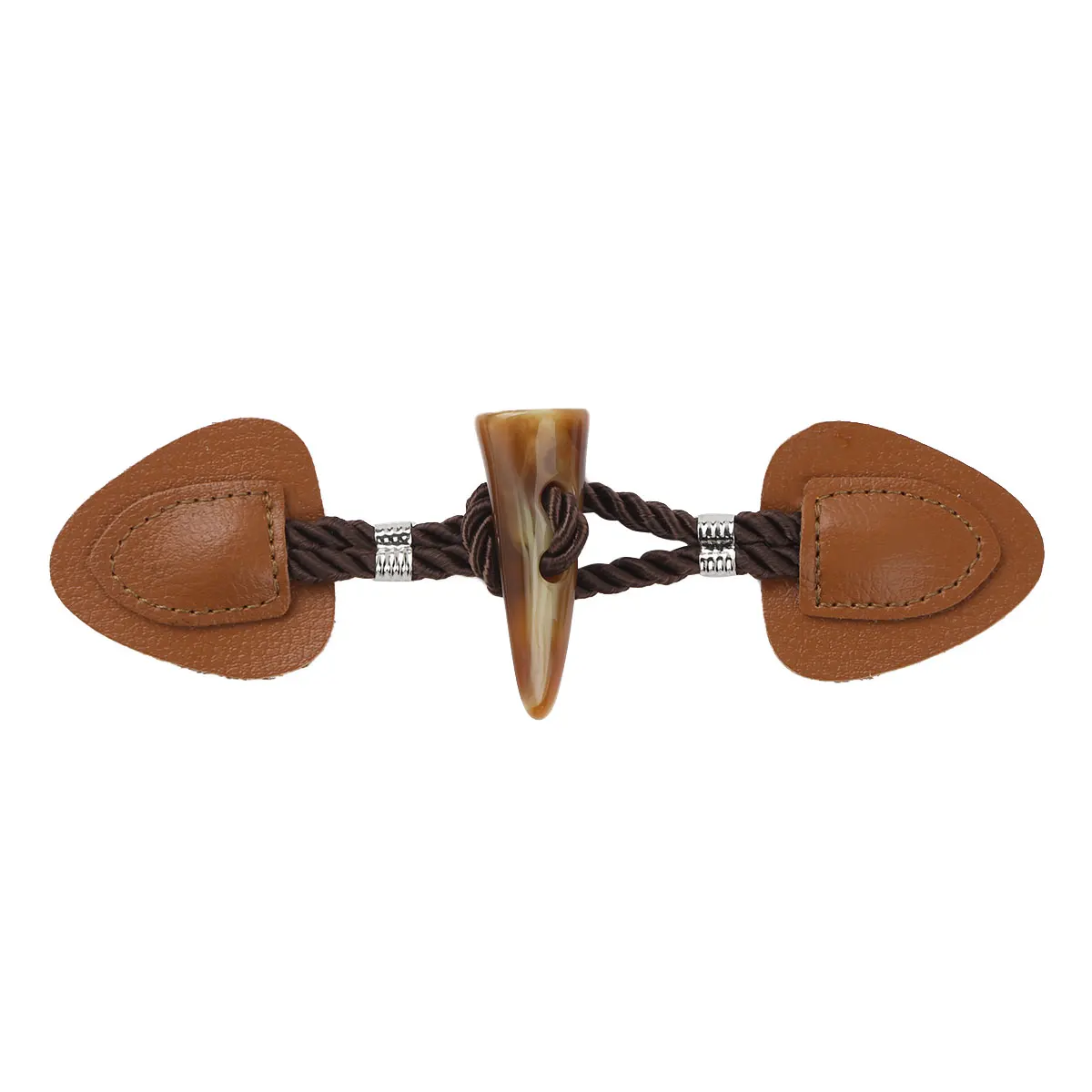 4 пары винтажных переключателей из искусственной кожи с пуговицами смолы