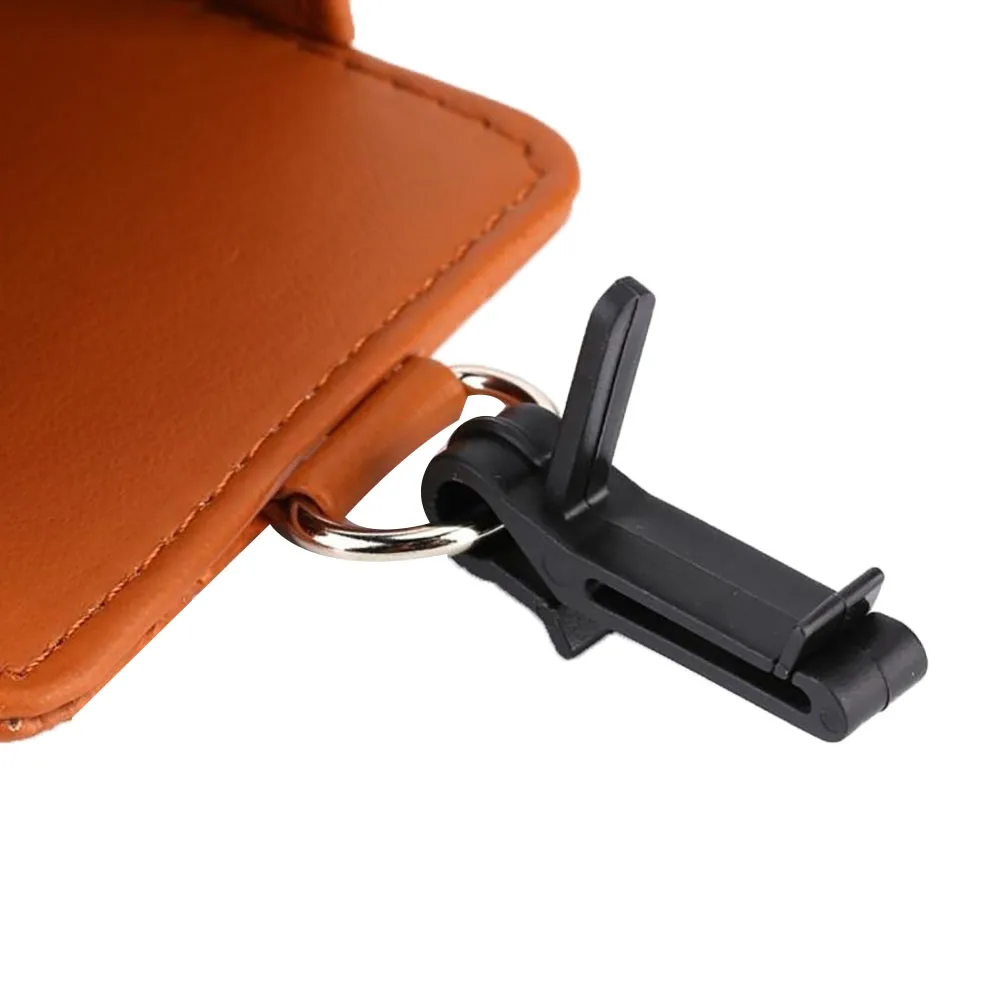 

Universal Car Air Vent Organizer Box Storage Bag with Hook Auto Mount Outlet Hanging Leather Container Pocket Coin Phone Holder