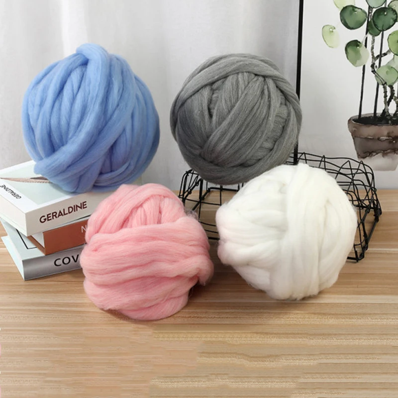 2020 Новый 250 г Супер Толстая натуральная мериносовая шерсть толстая пряжа Войлок