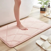 memory foam bath bathroom mat carpet for floor sbr non slip bottom toilet rugs modern anti skid and washable tapis salle de bain