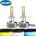 Мини светодиодные лампы h7 H4 для автомобильных фар Светодиодные лампы H8 H11 H1 противотуманные фары HB3 9005 HB4 холодный белый желтый холодный синий свет Светодиодные лампы для авто