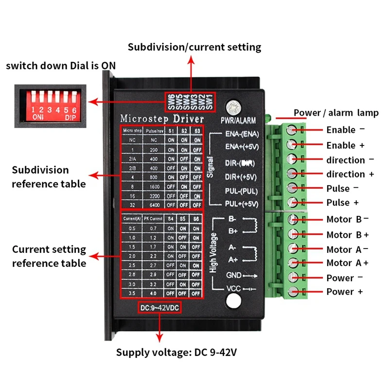

Nema 23 23HS5628 Stepper Motor 57 Motor 2.8A With TB6600 Stepper Motor Driver NEMA17 23 For CNC And 3D Printer Part Parts
