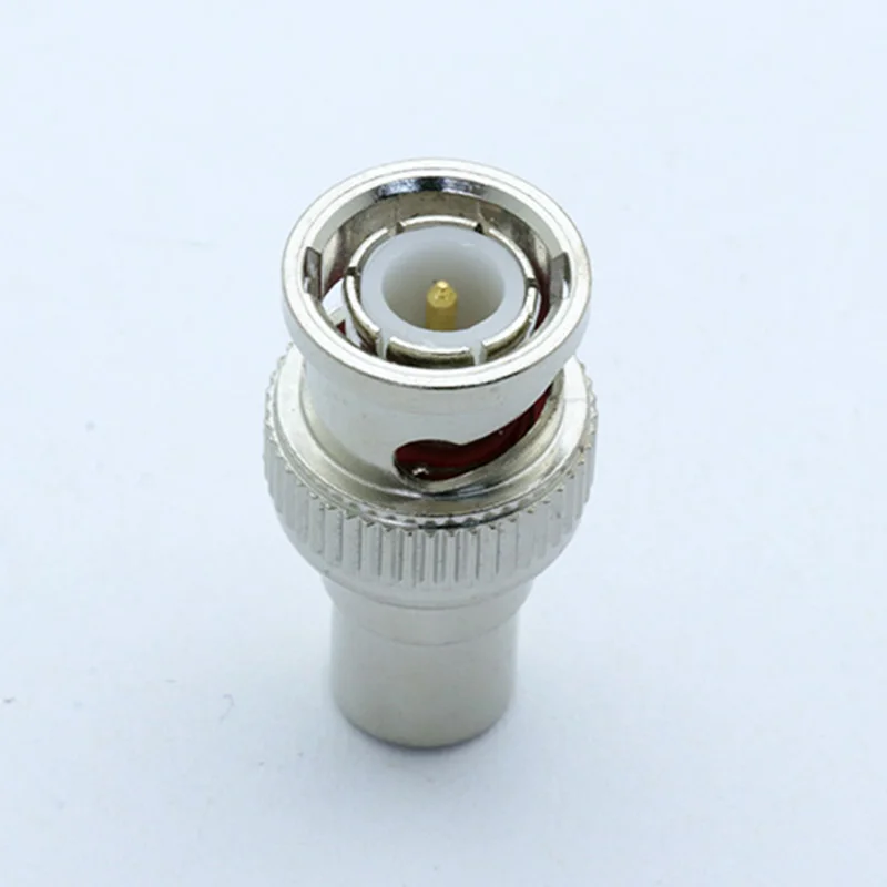 

100pcs/lot BNC Male Plug to RCA Female Jack Socket F/M Coupler RF Coxxial Adapter Connector for CCTV Camera System Wholesales