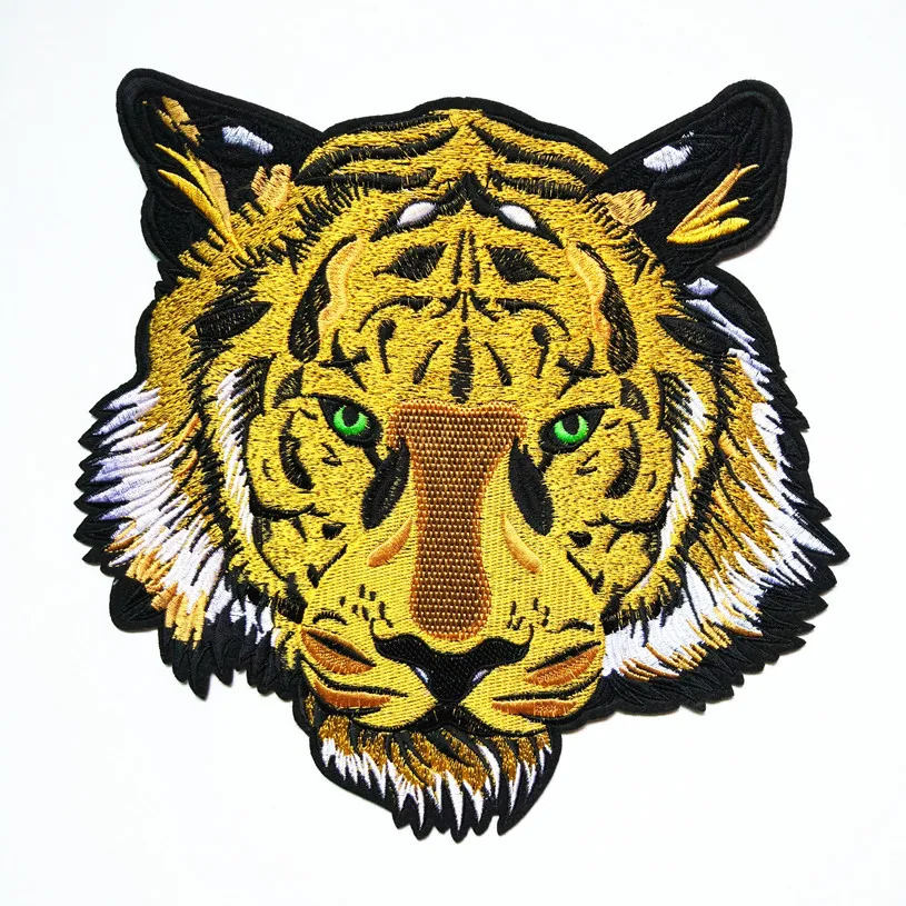 

1 piece Tiger head embroidery cloth sticker animal patch clothing costume costume decoration accessories iron ironing clothes