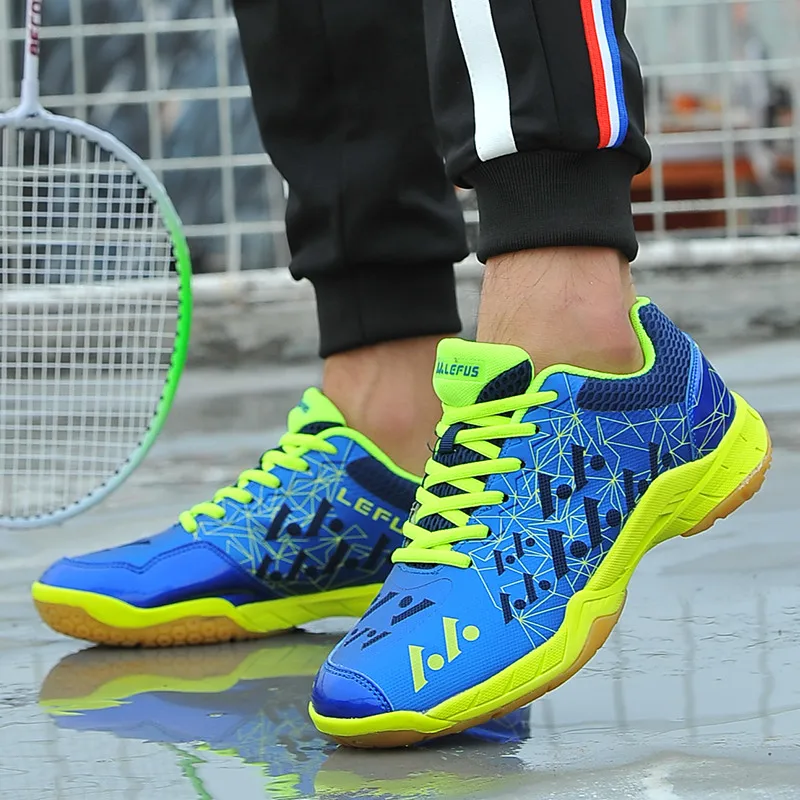 New Fashion Green Non-slip Mens Tennis Shoes Unisex Professional Breathable Sneakers Men Outdoor Court Sport Shoes Tenis Hombre