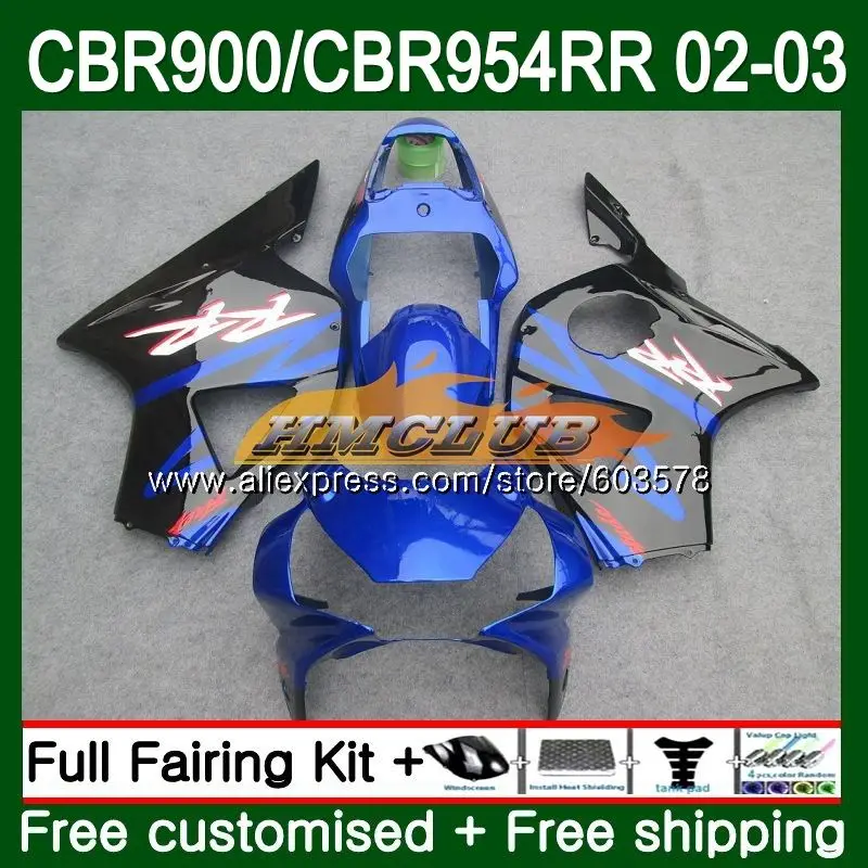 

Body For HONDA CBR 954 RR CBR900 RR CBR954 RR 2002 2003 Sale Blue 76CL.10 CBR 900RR CBR954RR CBR900RR CBR 954RR 02 03 Fairing