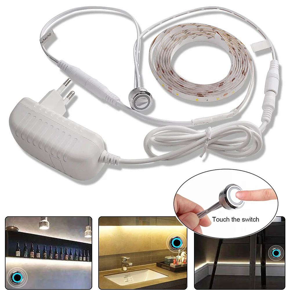 Светодиодная лента 12 В постоянного тока приглушаемый сенсорный переключатель