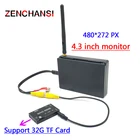 Видеорегистратор FPV, 5,8 ГГц, 48 каналов, 4,3 дюйма, встроенный аккумулятор