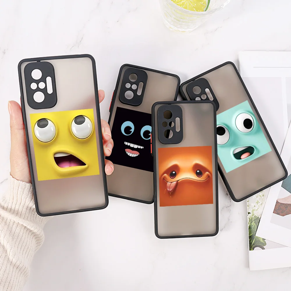 

Redmi Note 9 Pro Cases For Xiaomi Redmi Note 10 Pro 8 7 9s 10s 9T 9A 9C NFC Note9 Hard Matte Cover Camera Protection Smile Funda