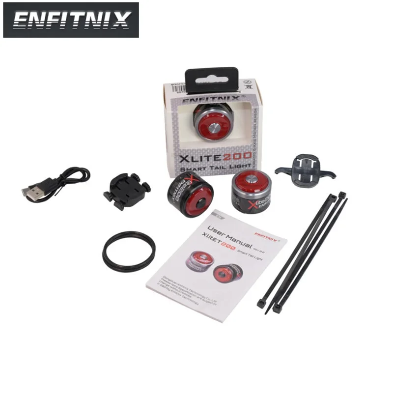 Задний Фонарь велосипедный Enfitnix Xlite200 T600 с умным датчиком светодиодный