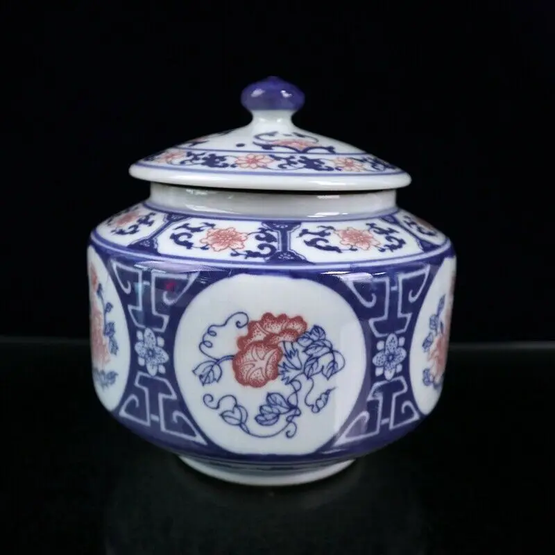 

Ceramic Tea Cans Large Moisture-proof Sealed Cans Black Tea Green Tea Puer Tea Cans Iving Room Decoration Home Gift