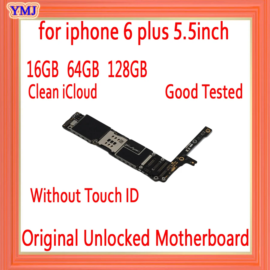 Материнская плата без iCloud для iphone 6 plus 5 дюйма Touch ID оригинальная разблокированная