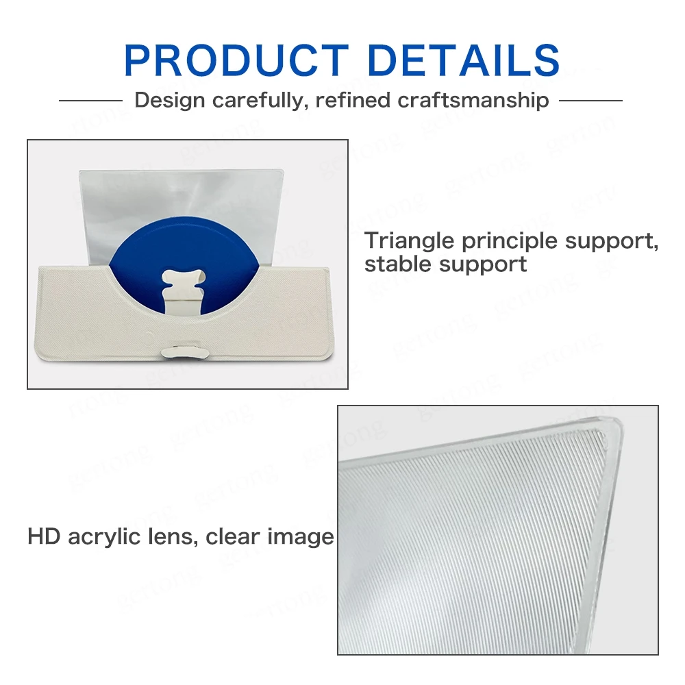 5d screen amplifier folding leather mobile phone magnifying glass hd stand video amplifier bracket enlarge stand eyes protection free global shipping