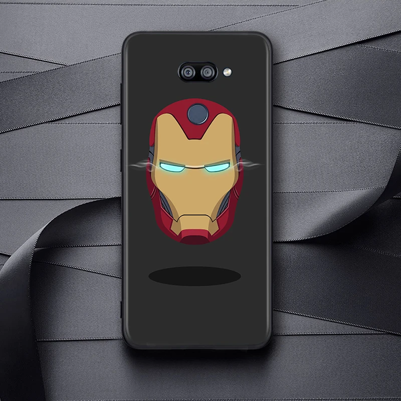 

hot Marvel Iron Man for LG G8 G8S G8X V30 V35 V40 V50 V60 ThinQ Q60 K40 K50 K30 K41 K51 K61 K71 K92 S P Black Phone Case
