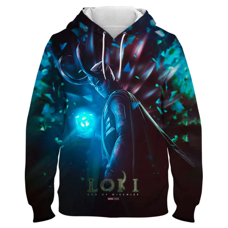 Loki Смешные Мультяшные толстовки с героями мультфильмов Marvel Tv мужские унисекс