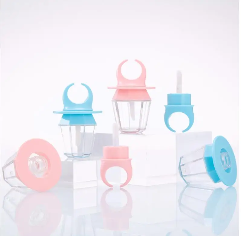 Пустой Блеск для губ 8 мл емкость губной помады кисти бриллиантовое кольцо