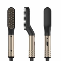 hair straightener brush smoothing comb tools for women men beard mini straightening fast heating electric hot 200 c used at home