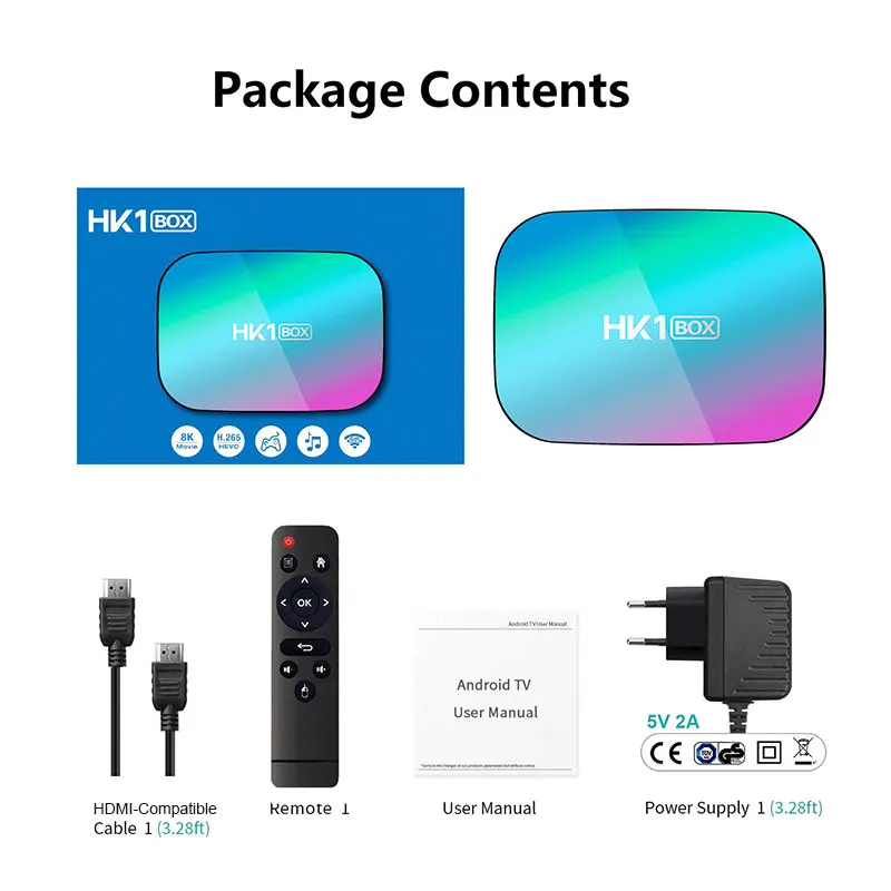 

HK1 BOX Android 9.0 Amlogic S905X3 2.4G/5G 8K Wifi Set Top Box BT 4.0 32G 64G 128G Smart TV box 1000M LAN HK1BOX Media Player