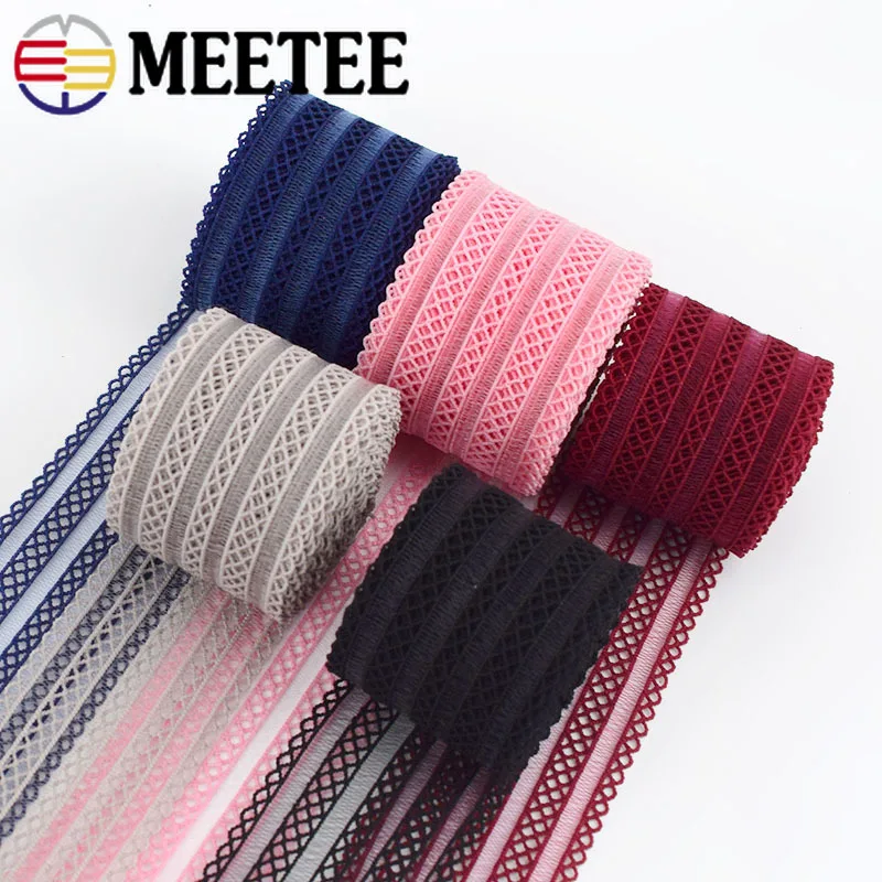 Meetee 18 мм (23 ярдов) 35 (9 прозрачная сетчатая эластичная лента ручная работа сумка с