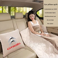 for citroen c2 c4 c5 berlingo xsara picasso car portable travel quilt 2 in 1 foldable patchwork sleeping quilt pillow cushion