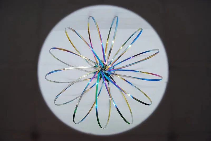 Новая красочная цветочная игрушка потрясающее кольцо игрушки кинетическая