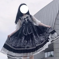 japanese lolita jsk dress lolita berry forest gothic dark vintage victorian princess party dress sleeveless lolita dress