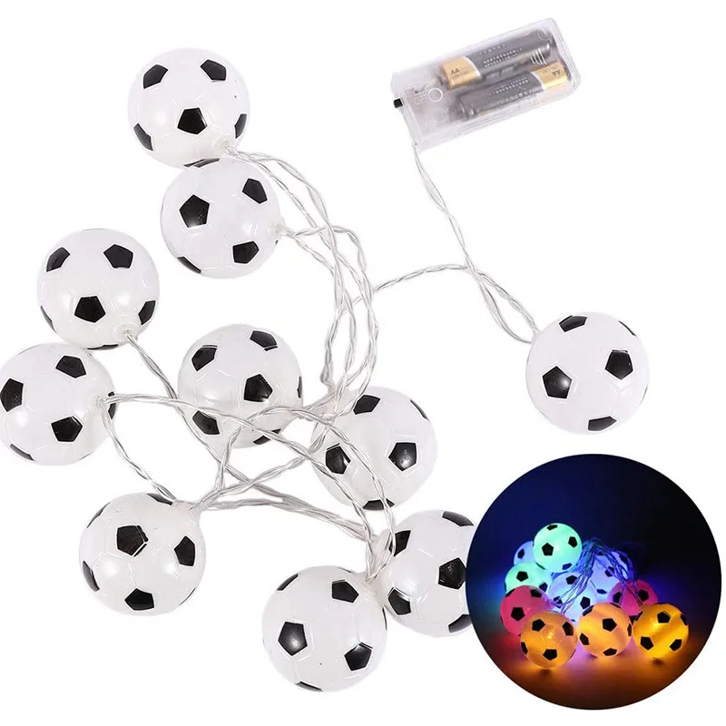 

20LED Football Lights To Create Lighting DIY Party Decoration soccer accessories Lamp beads Atmosphere