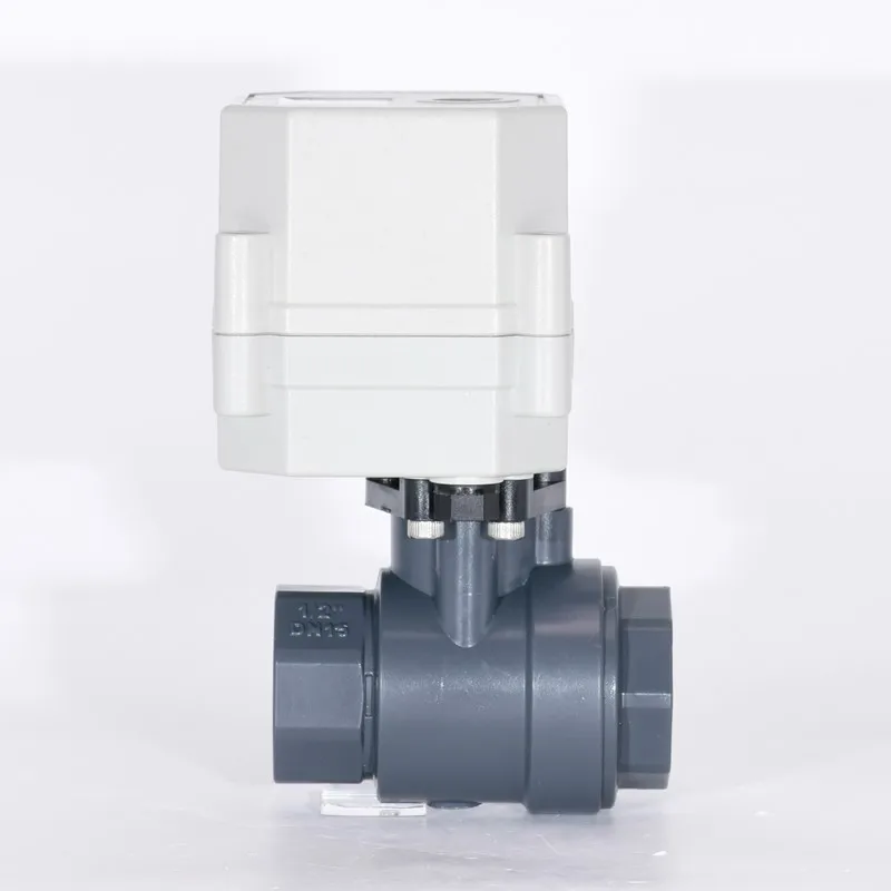 2-сторонний Φ мини моторизованный UPVC шаровой клапан 1/2-11/4