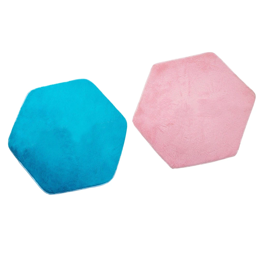 2 Pcs Children Indoor Playhouse Princess Castle Hexagonal Tent Pad Rug Baby Play Carpet Floor Activity Game Cushion | Игрушки и хобби