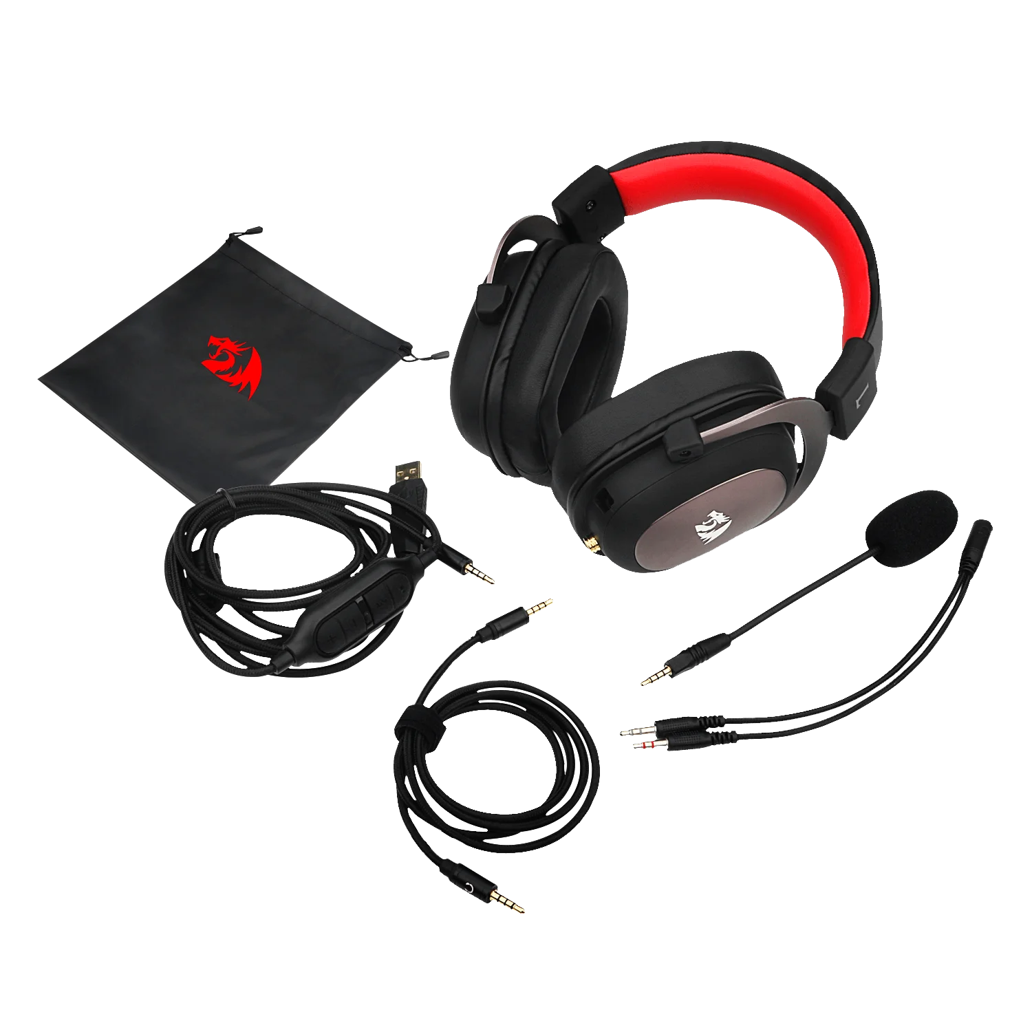 Redragon H510 Zeus Wired Gaming Headset 7.1 Surround Sound Multi Platforms Headphone Works PC Phone PS5/4/3 Xbox One/Series X NS |