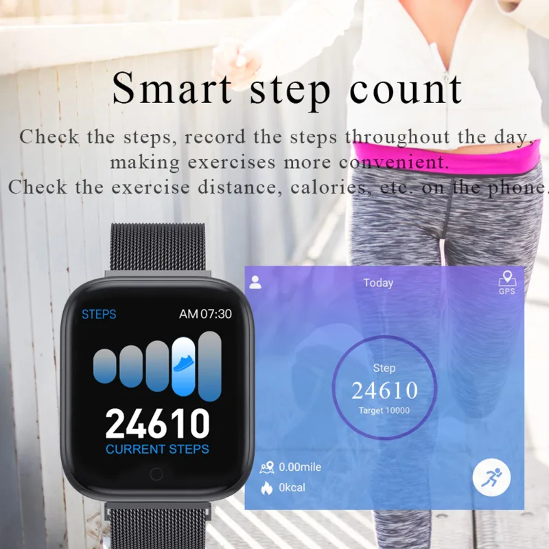 Смарт часы T85 с цветным экраном спортивные пульсометром кислородом мониторингом