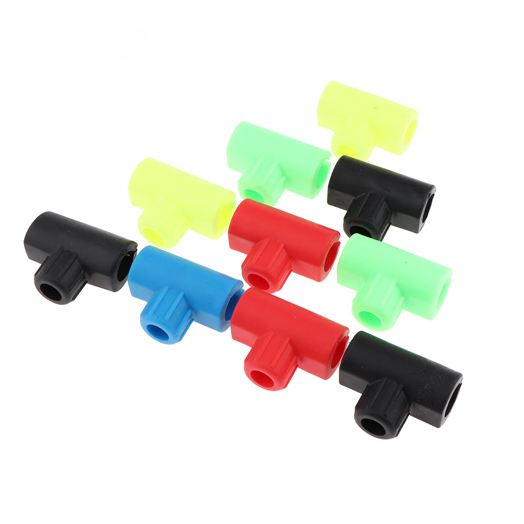 

10pcs Soft Silicone Fishing Line Spool Bobbin Rod Connector Clips Tackle