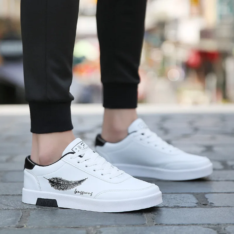 

Men Casual Shoes Breathable Male Tenis Masculino feather Print Shoes Zapatos Hombre Outdoor Flats Shoes Sneakers