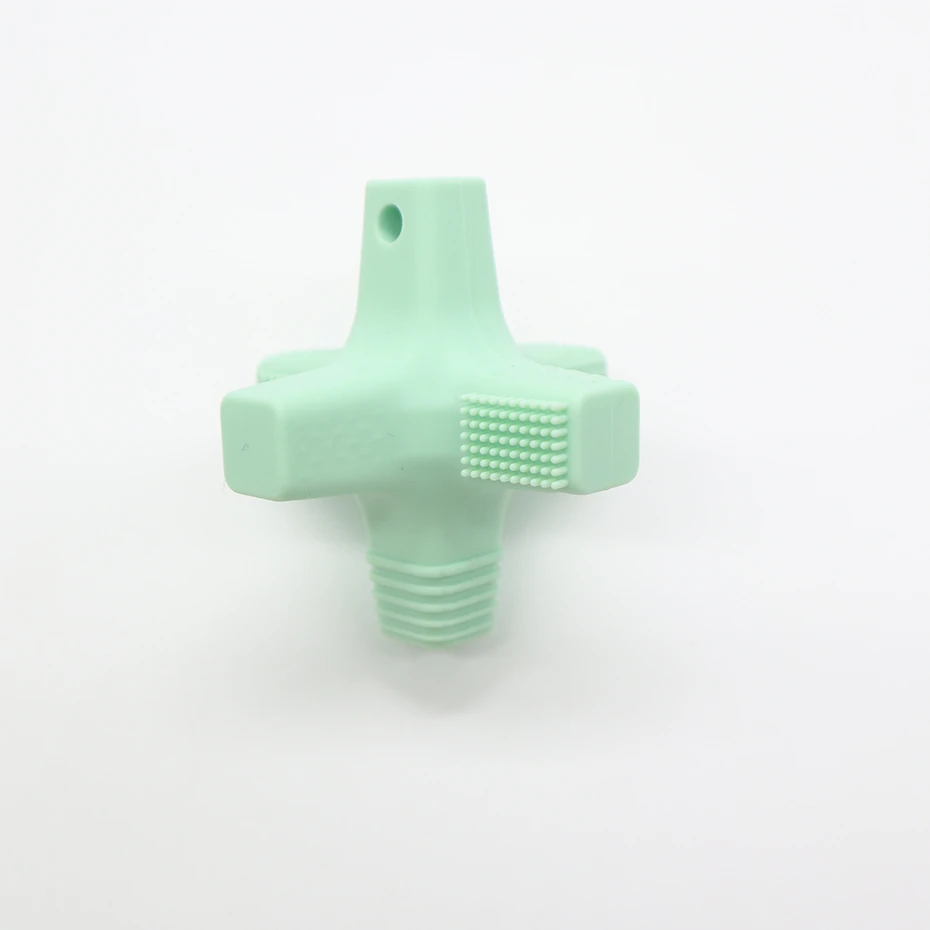 TR019-4 Mint 1 шт., новинка, силиконовые грызуны, Детские Прорезыватели, аксессуары для соски, прорезыватели для новорожденных, игрушки, жевательные кольца, пищевой силикон, BPA бесплатно - Цвет: TR019-4 Mint
