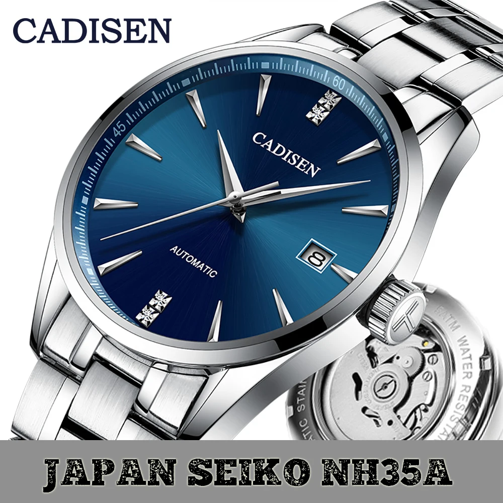 Часы наручные CADISEN Мужские механические автоматические модные