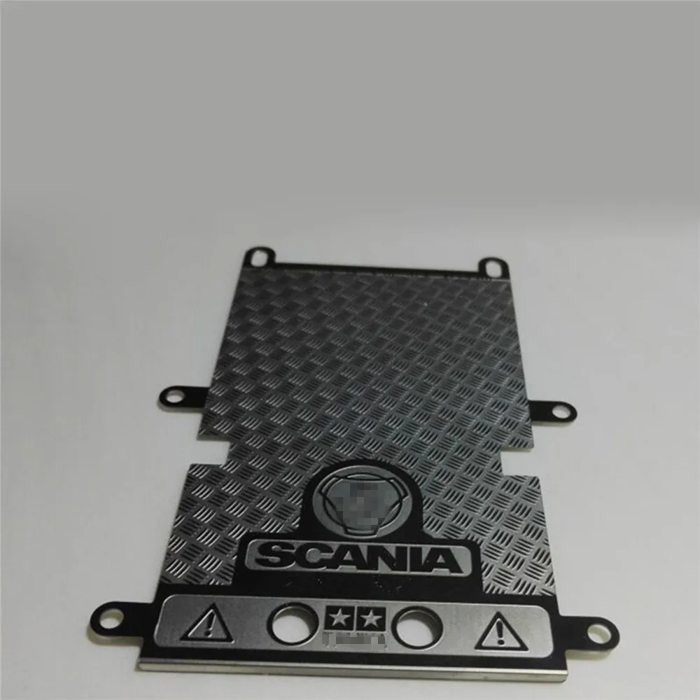 Декоративная металлическая противоскользящая задняя пластина для Тамия 1/14 Actros