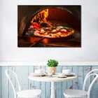 Пицца вкусная еда обои стены искусства Холст Плакаты печать живопись настенные картины для кухни гостиной домашний декор произведение искусства