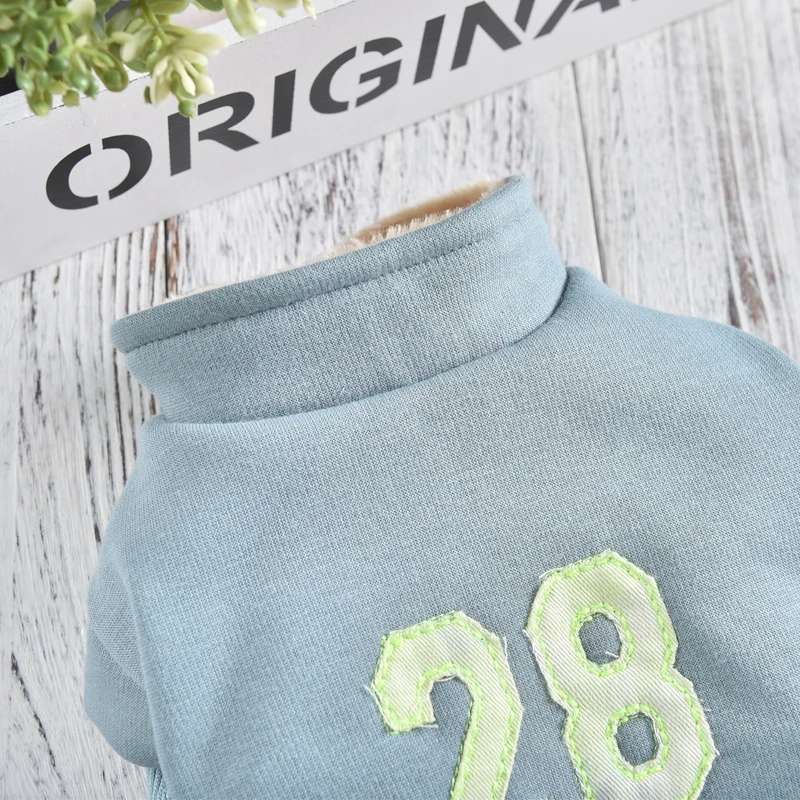 Спортивная толстовка платье для собаки с джинсовой юбкой зимняя теплая куртка