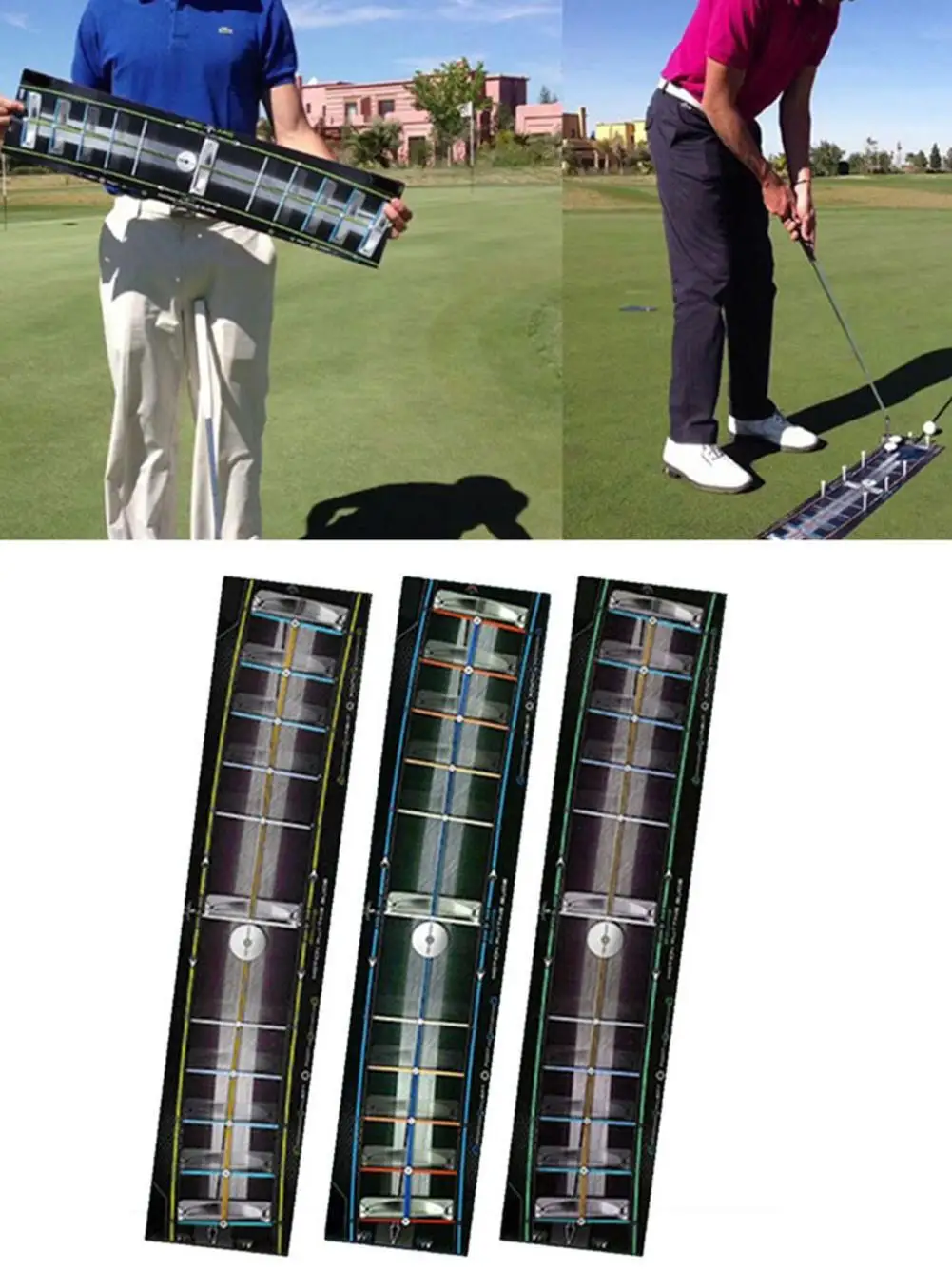 Satin Al Golf Halı Atıcı Pad Kalınlaşmış Pürüzsüz Kapalı Uygulama Mat Ev Golf çim Uygulama Eğitimi Halı Parça Kılavuzu