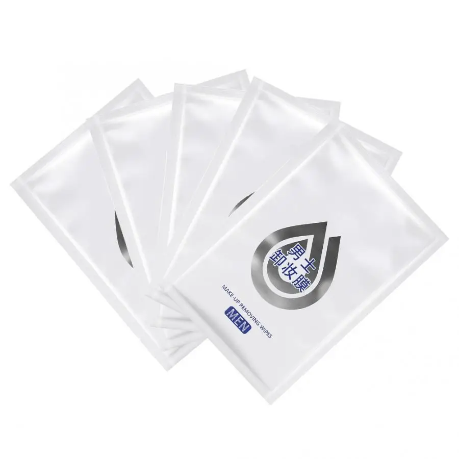 5 шт. мужские салфетки для снятия макияжа влажные хлопковые лица Очищающий