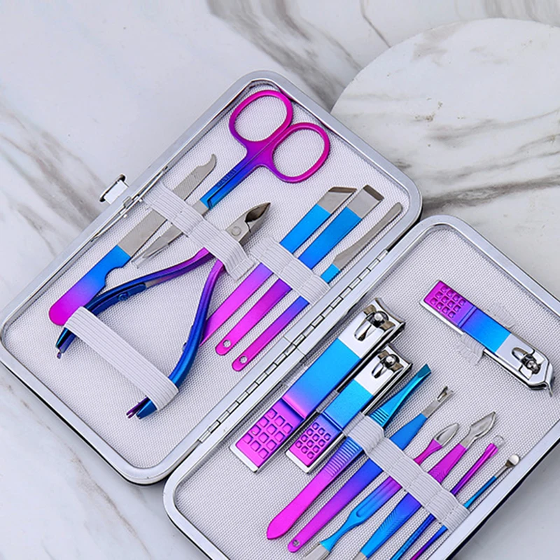 

Nail Clippers Set High Precision Stainless Steel Nail Clippers Pedicure Kit Sharp Nail Clippers and Scissors nail kit