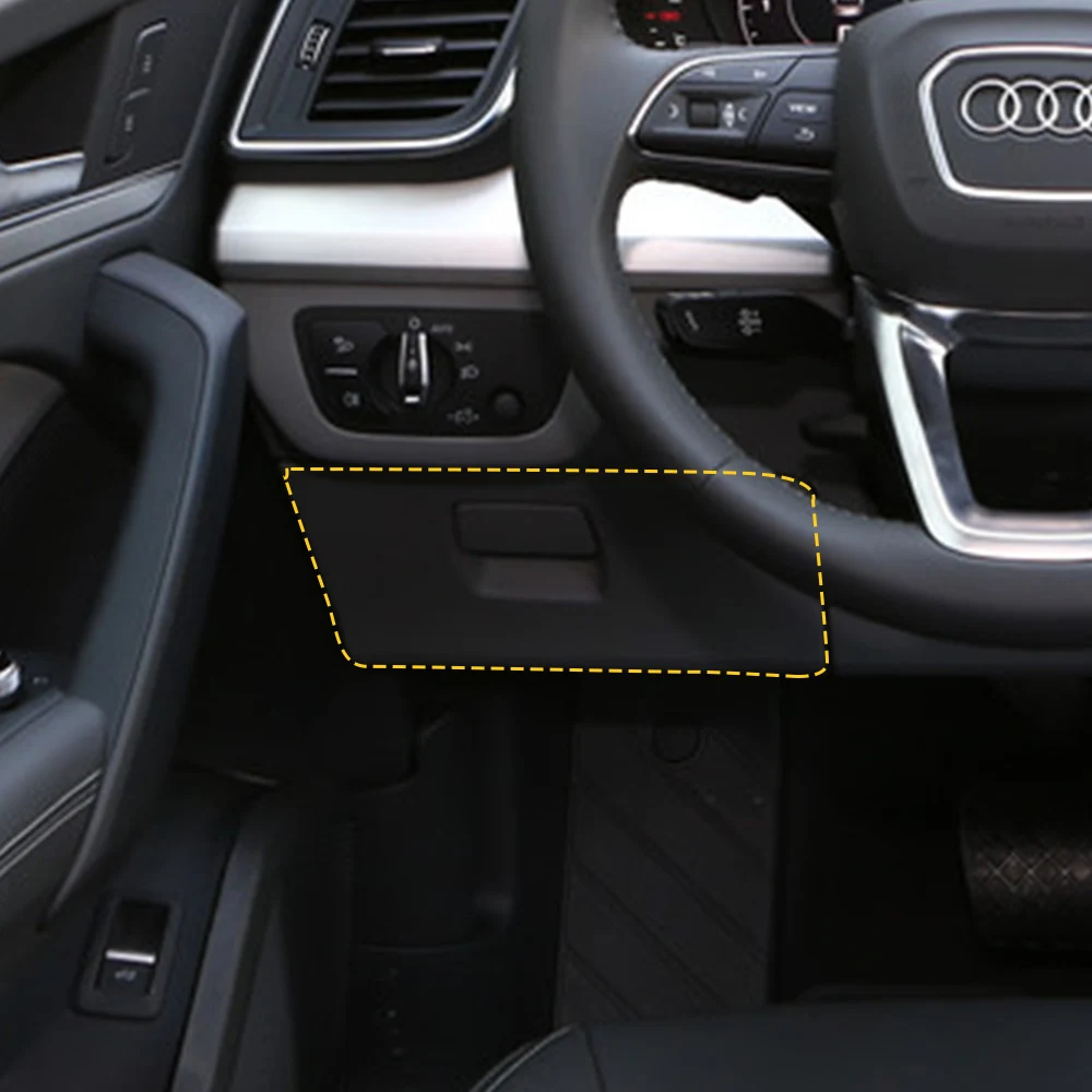 Для Audi Q5 FY, автомобильный стиль, сиденье водителя, коробка для хранения перчаток, ручка, наклейка, рамка, накладка, хромированный аксессуар для интерьера