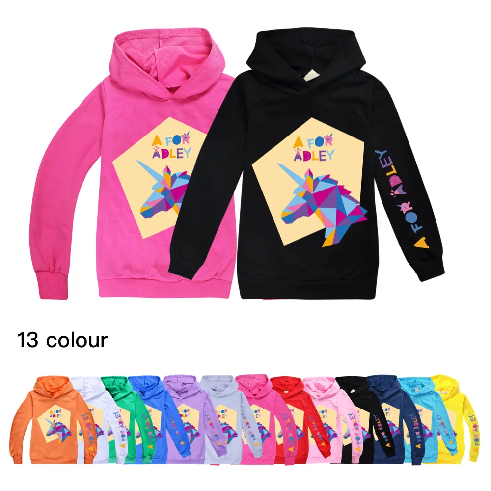 

A for Adley Kids Hoodie Gamer Sweatshirts Kids Tops Hoody T shirts Boys Girls Cartoon Pullover Hoodies Long Sleeve Clothing