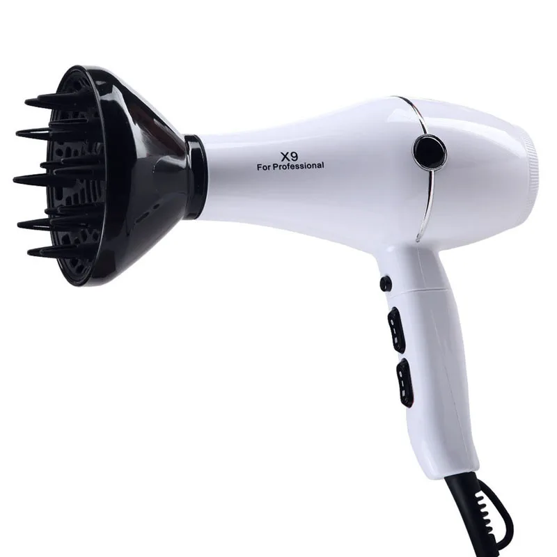 Профессиональный фен высокой мощности для укладки волос горячего и холодного