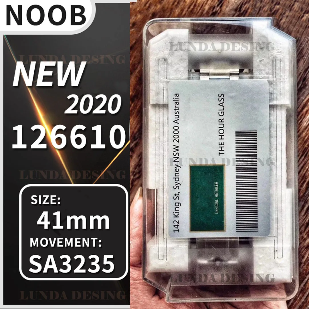 

Real Noob Men's Mechanical Watch Submar 126610 Ceramic Case 2021New Model 904L Stainless Steel SA3235 Movement V11 Watch replica