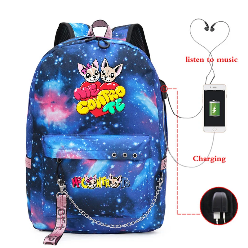 

Me Contro Te Backpack USB Charging Backpack Travel Backpack Girls Boys School Bag Children's Backpack Anime Backpack