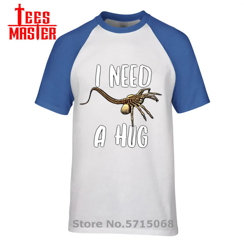 Facehugger мне нужен hug Хэллоуин футболка для мужчин ужасный Стиль с изображениями из